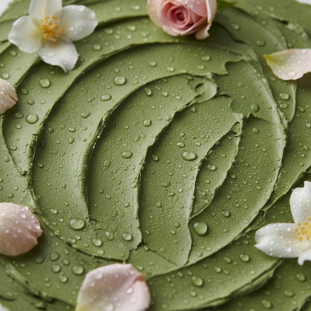 Textura de arcilla verde natural